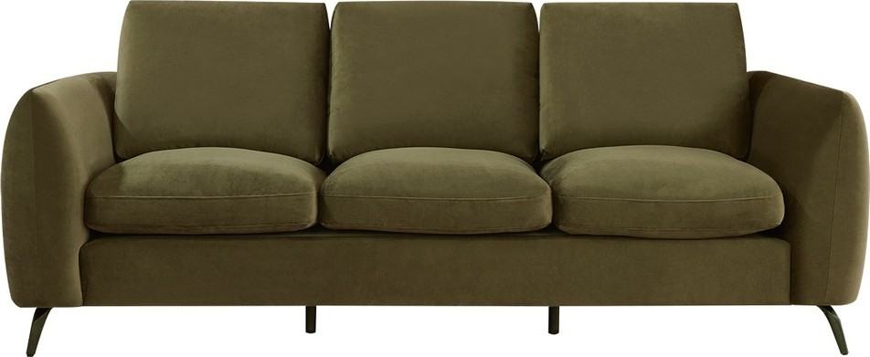 Mosman 3 Seater Sofa, Olive Velvet