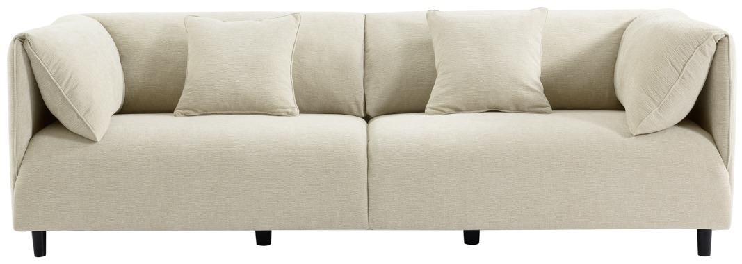 Dominic 3 Seater Sofa in Ivory, front view